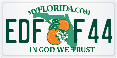 FL license plate EDFF44