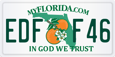 FL license plate EDFF46