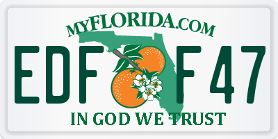 FL license plate EDFF47