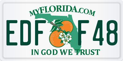 FL license plate EDFF48
