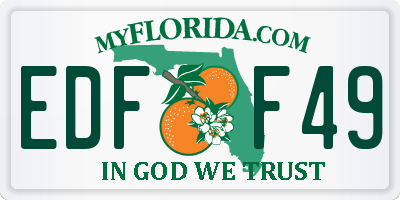 FL license plate EDFF49