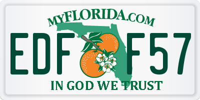 FL license plate EDFF57