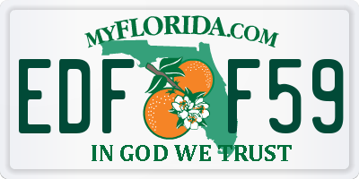 FL license plate EDFF59