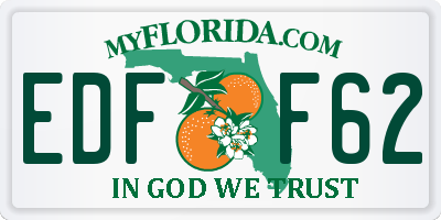 FL license plate EDFF62