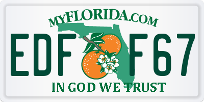 FL license plate EDFF67