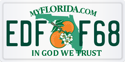 FL license plate EDFF68