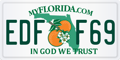 FL license plate EDFF69