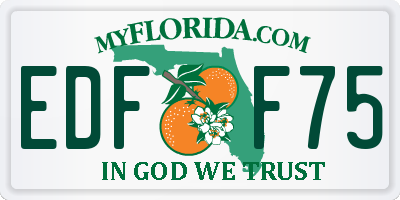 FL license plate EDFF75