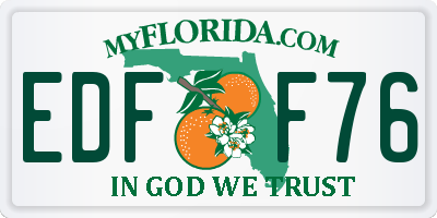 FL license plate EDFF76