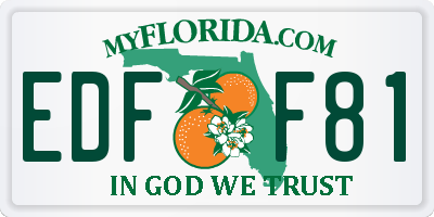 FL license plate EDFF81
