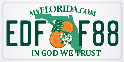 FL license plate EDFF88