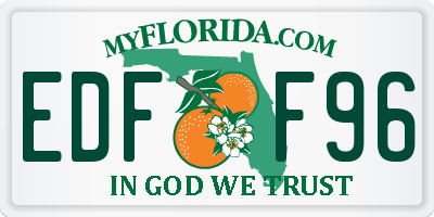 FL license plate EDFF96