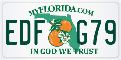 FL license plate EDFG79