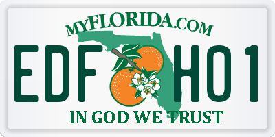 FL license plate EDFH01