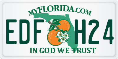 FL license plate EDFH24