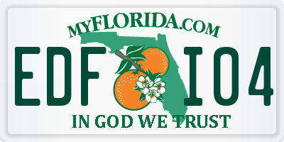 FL license plate EDFI04
