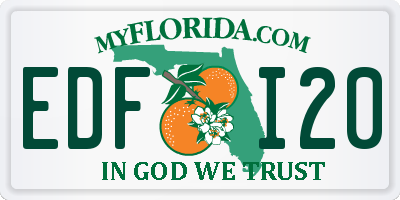 FL license plate EDFI20