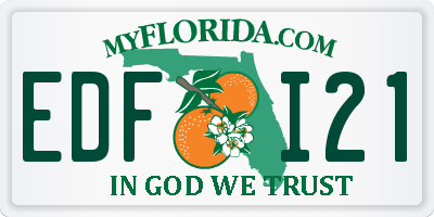 FL license plate EDFI21