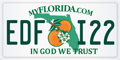 FL license plate EDFI22
