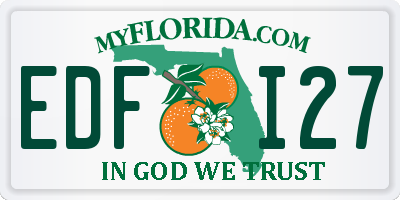 FL license plate EDFI27