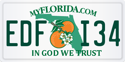 FL license plate EDFI34
