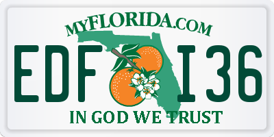 FL license plate EDFI36