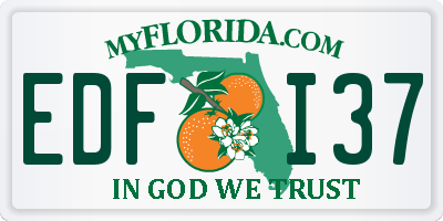 FL license plate EDFI37