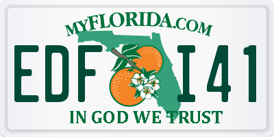 FL license plate EDFI41