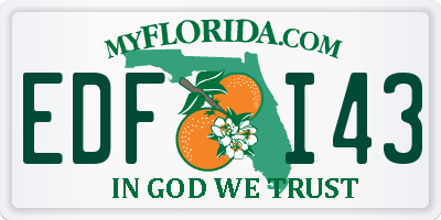 FL license plate EDFI43
