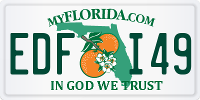 FL license plate EDFI49