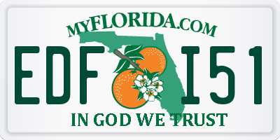 FL license plate EDFI51