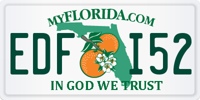 FL license plate EDFI52