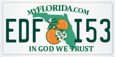 FL license plate EDFI53