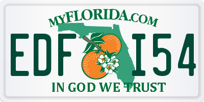 FL license plate EDFI54