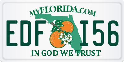 FL license plate EDFI56