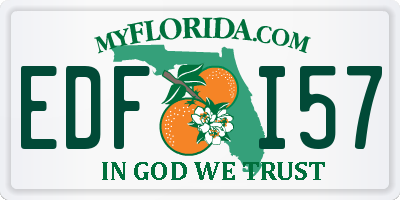FL license plate EDFI57