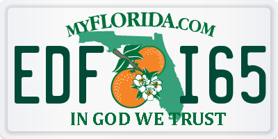 FL license plate EDFI65
