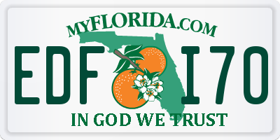 FL license plate EDFI70