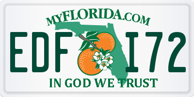 FL license plate EDFI72