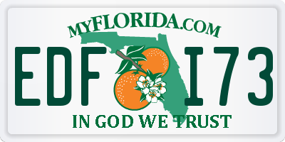 FL license plate EDFI73