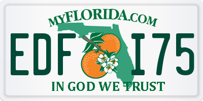 FL license plate EDFI75