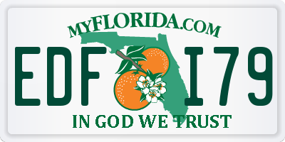 FL license plate EDFI79