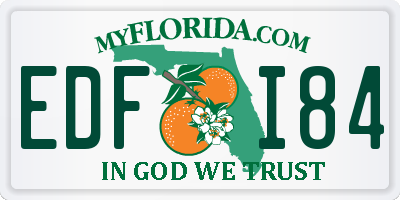 FL license plate EDFI84