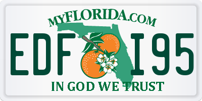 FL license plate EDFI95