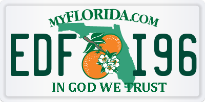 FL license plate EDFI96