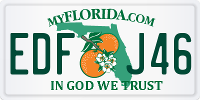 FL license plate EDFJ46
