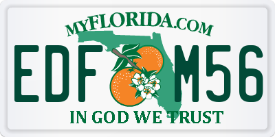 FL license plate EDFM56