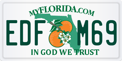 FL license plate EDFM69