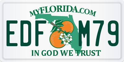 FL license plate EDFM79