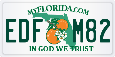 FL license plate EDFM82